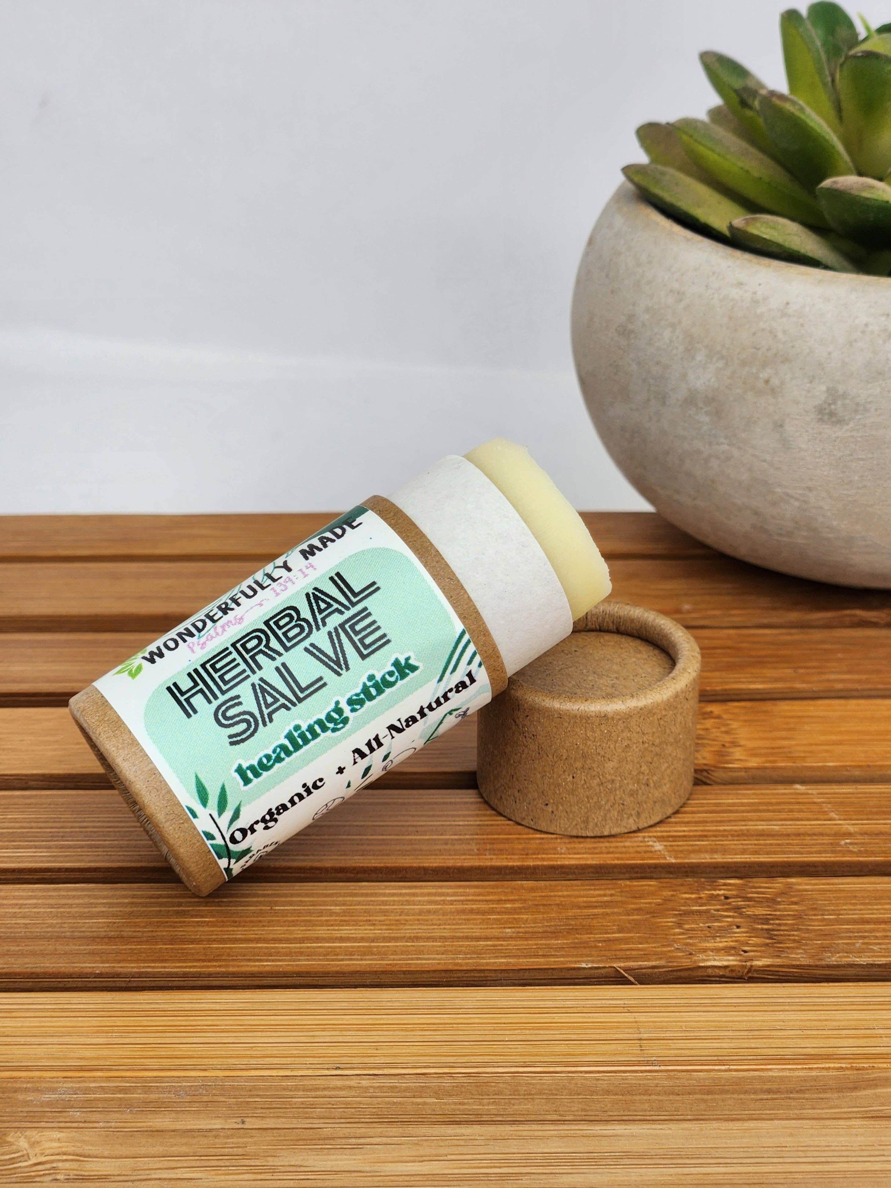 Wonderfully Made .love - Wholesale Healing Salve/Balm/Cream - Herbal Healing Stick | Natural Remedy Salve | Organic Eczema Salve | Chapped Lip Relief | Large Chapstick | Scar Remover | Travel Size Tube2