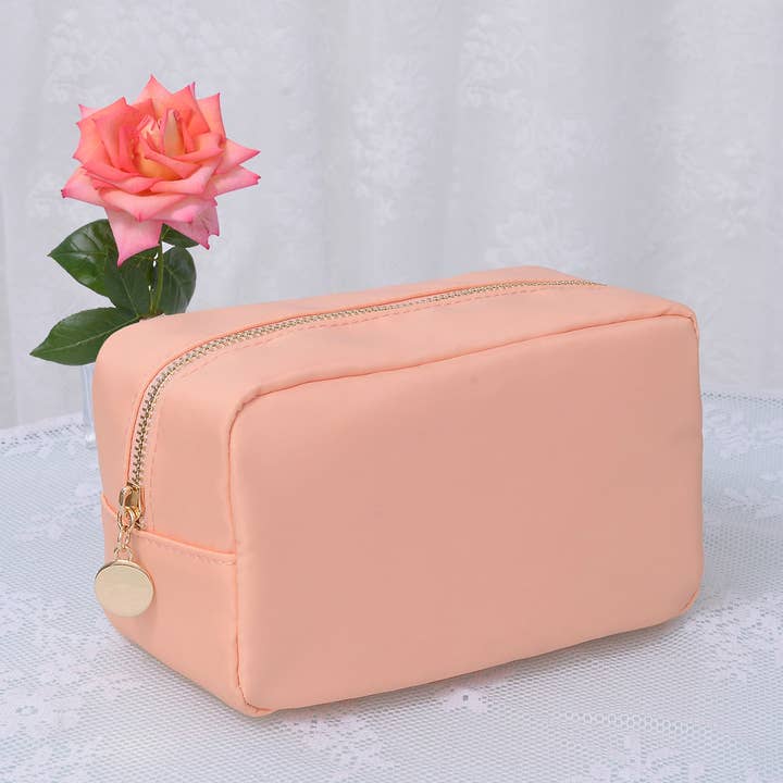 MiMi Wholesale - Wholesale Makeup/Cosmetic Bag - HM1012 Emma Round Zippered Nylon Cosmetic Pouch Bag11