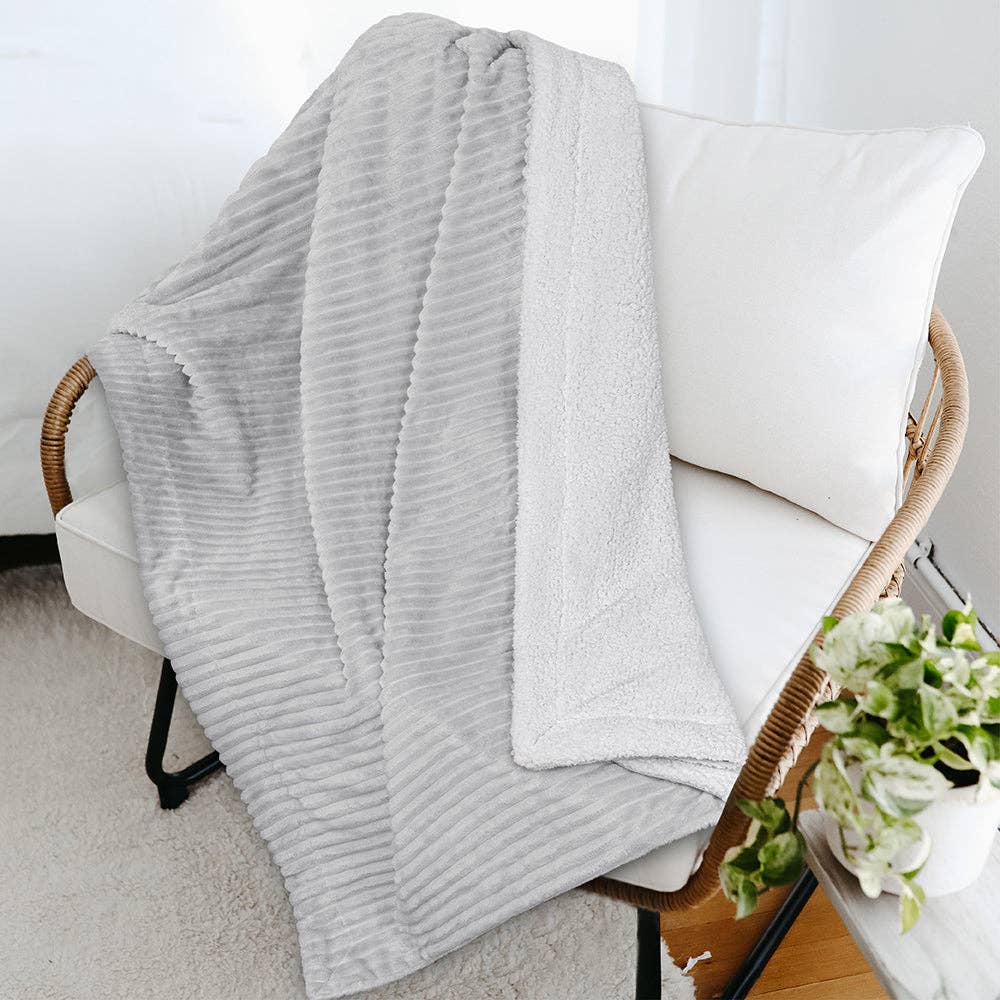 Pavilia - Vente Plaids - Plaid Sherpa côtelé34