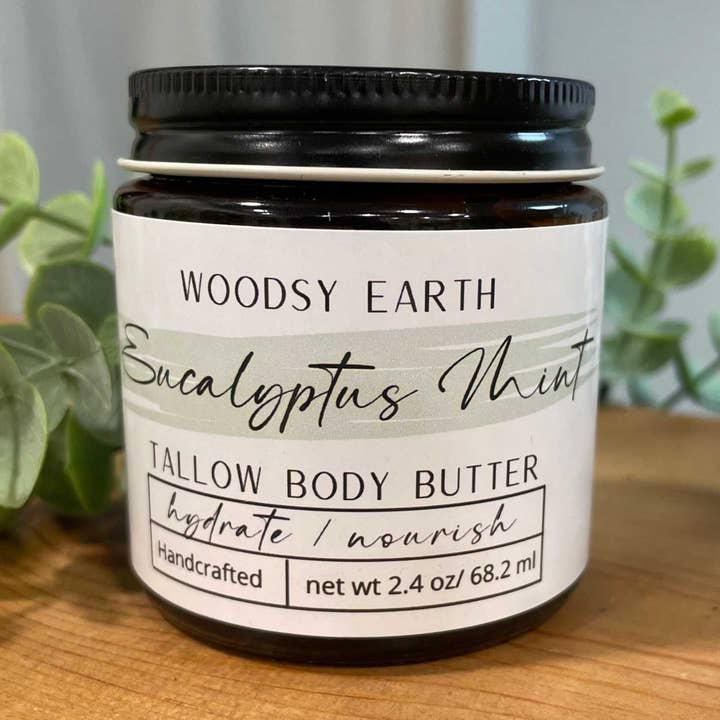 Eucalyptus Mint Whipped Tallow Body Butter | Refreshing for wholesale by Woodsy Earth