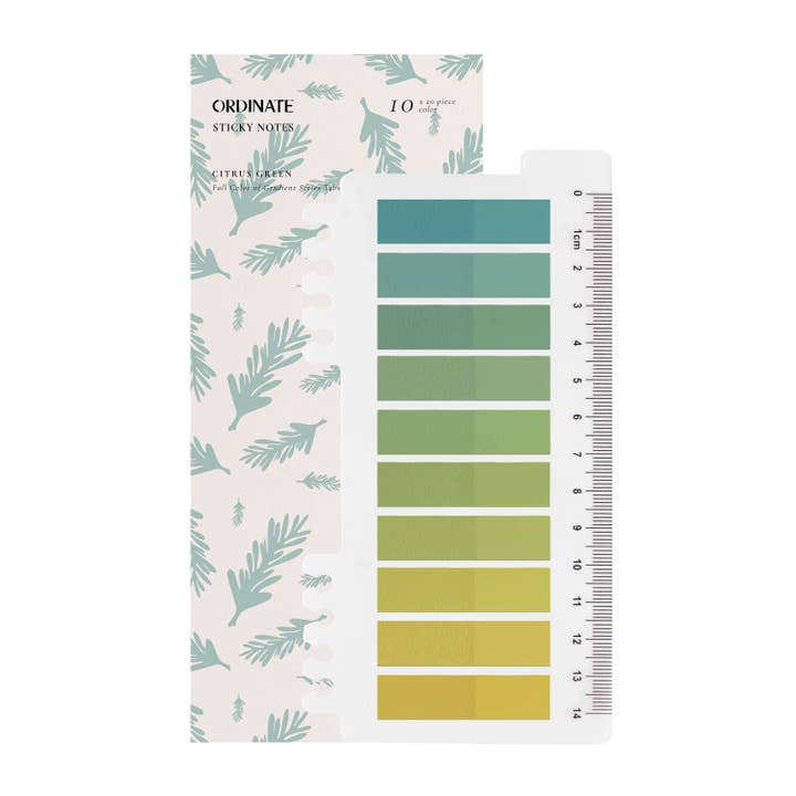 Ordinate - Wholesale Sticky Notes - Citrus Green Sticky notes | Aesthetic Sticky Note Pad