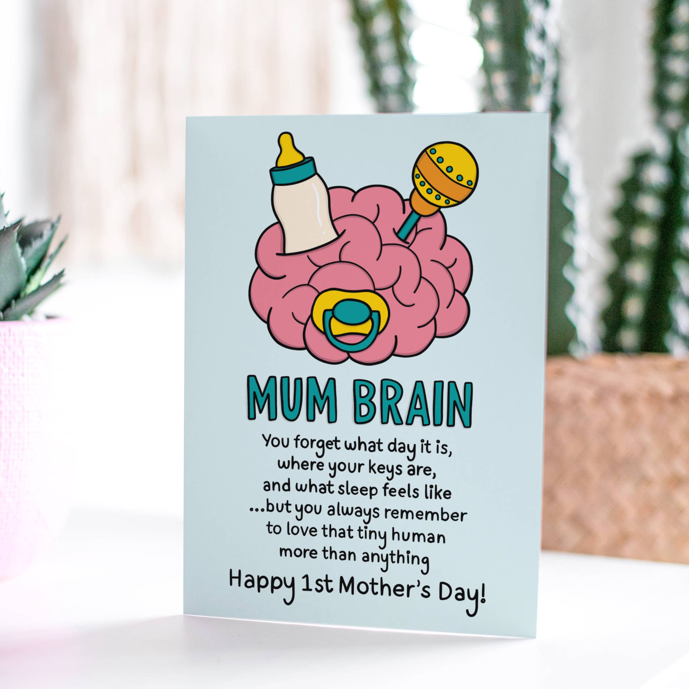 TeePee Creations - Wholesale Mother’s Day card - Mum Brain Mothers Day A6 Card2