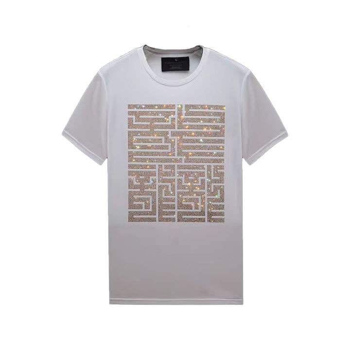 Rhinestone Belt Store – Engroshandel T-shirt – til mænd – Herre T-shirts med Korte Ærmer og Rhinesten2