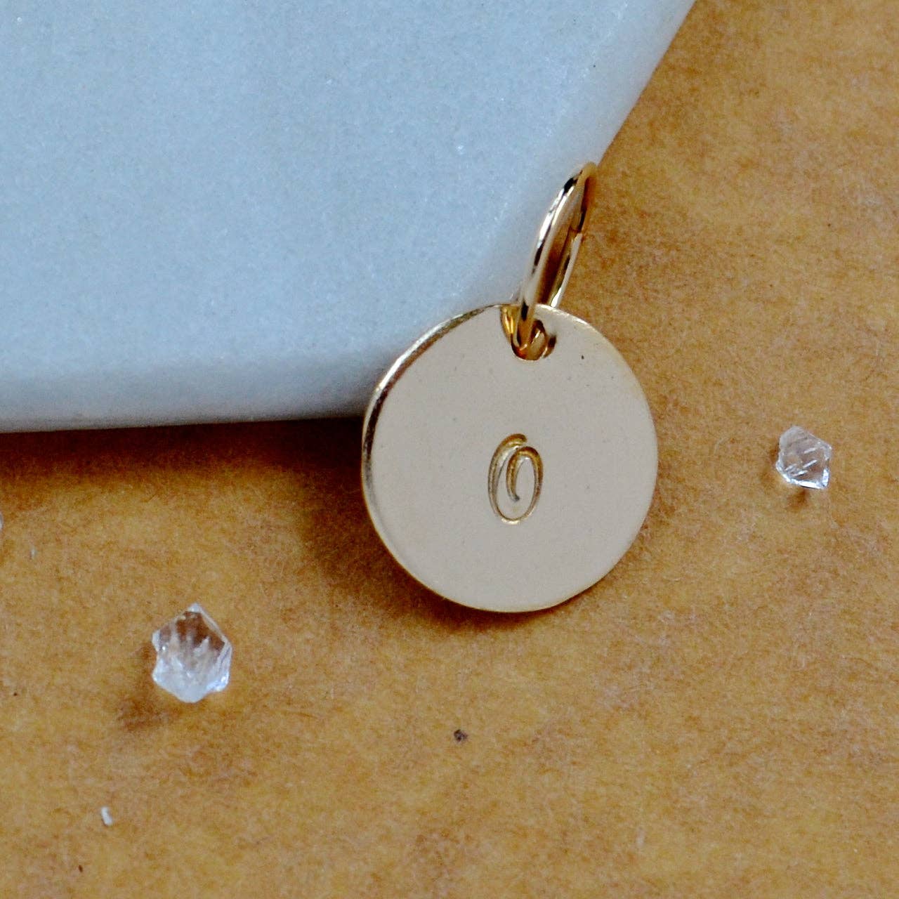 Foamy Wader - Wholesale Individual Charm/Pendant - Capital Letter Charm Set - full alphabet of initial charm pendants, capital letter in cursive font (3 metals)49