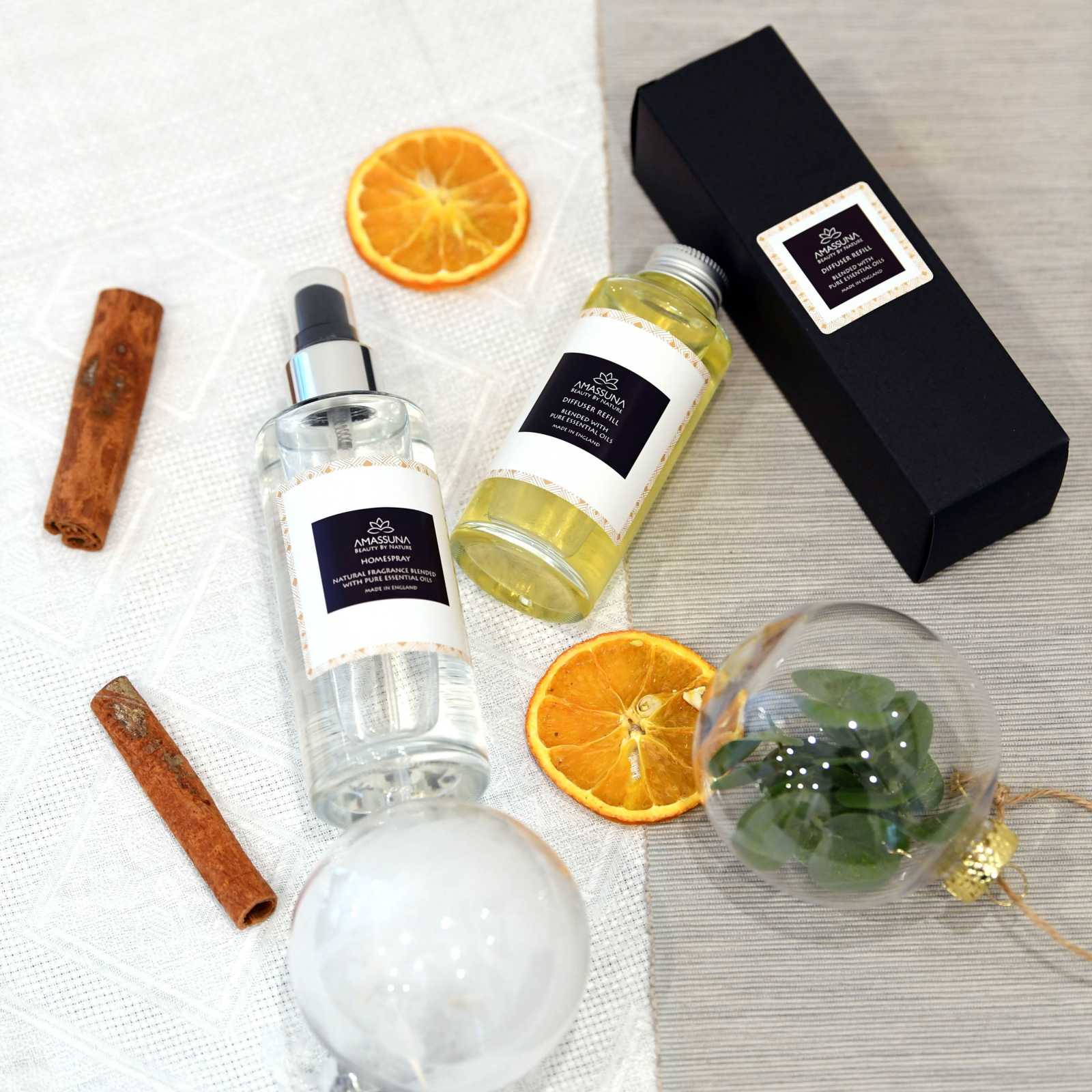 Amassuna – wholesale Rums- och linnespray – Amber Noir Home Spray1