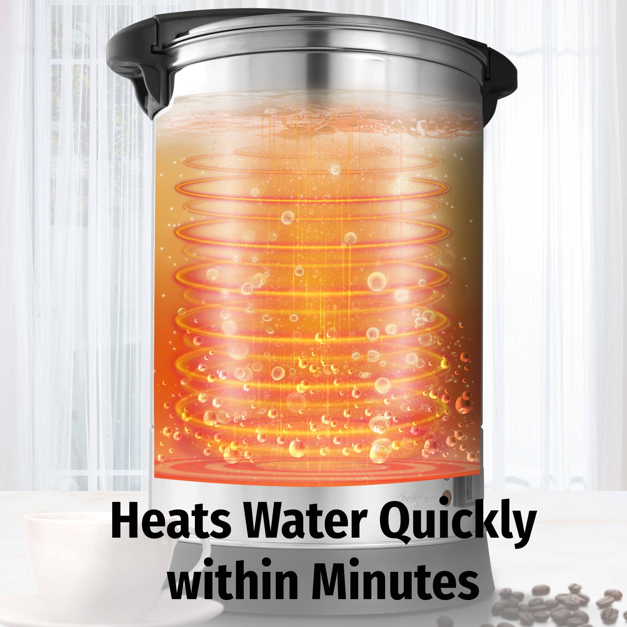 Zulay Kitchen - Wholesale Coffee Machine - 100-Cup Commercial Coffee Urn – Stainless Steel Percolator5