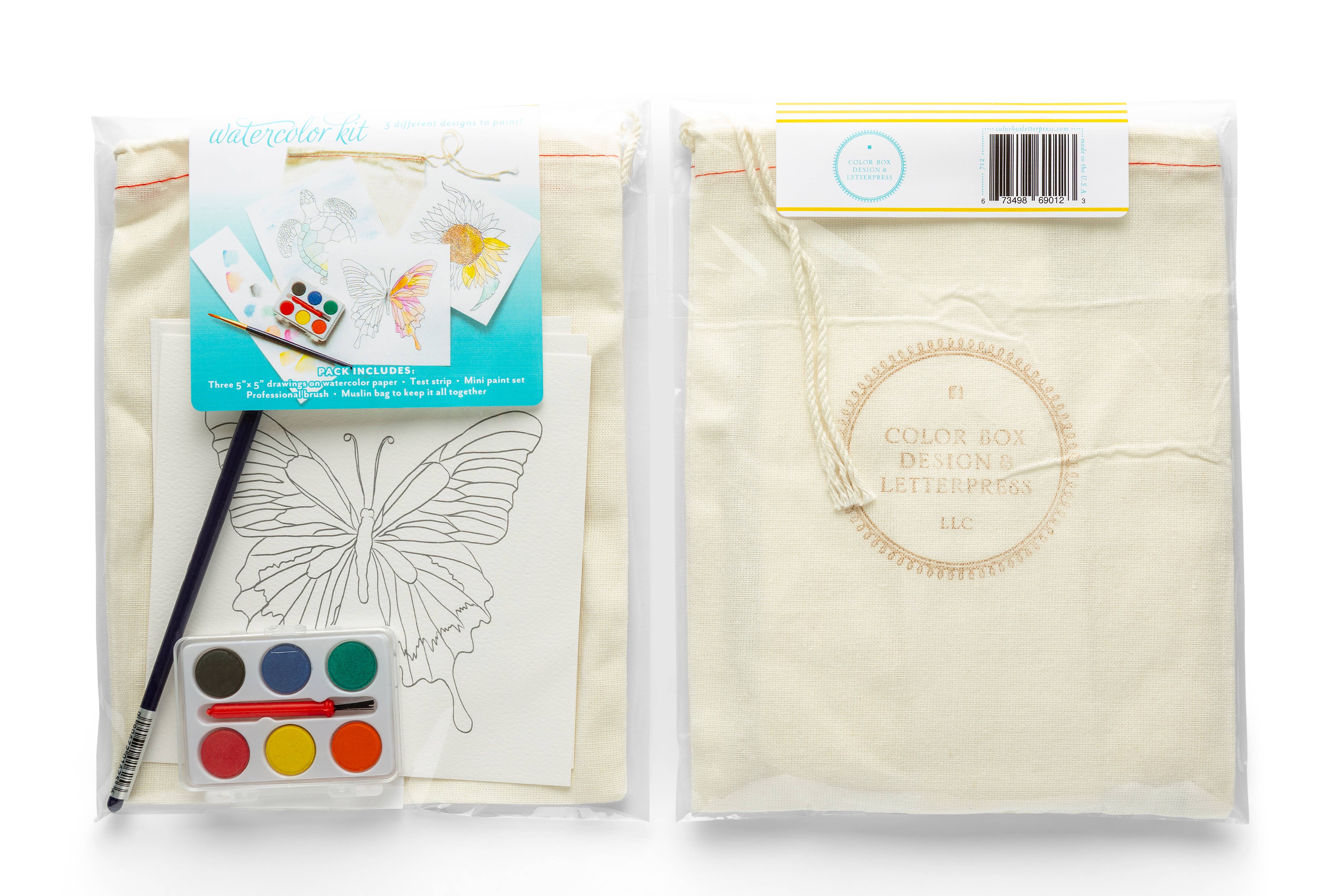 Color Box Design & Letterpress - Wholesale Doe-het-zelf-knutselset - Aquarelset | Kit2