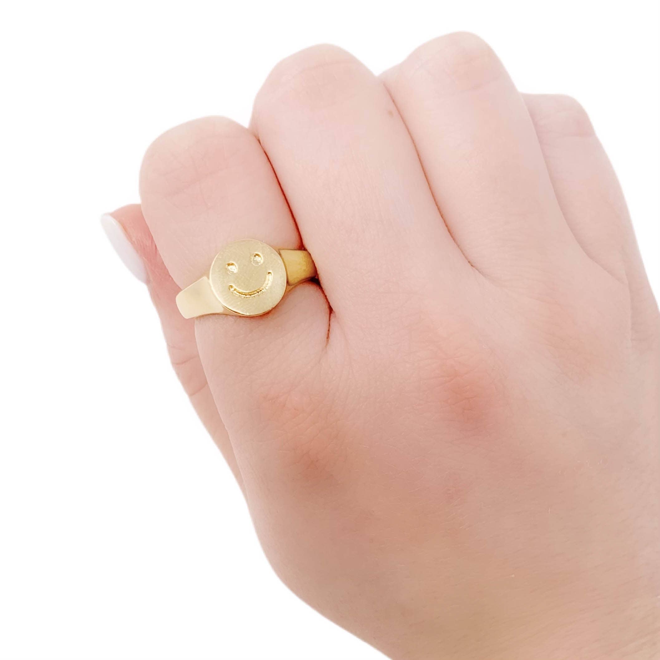 Wrapped. By Sav - Wholesale Signet Ring - Happy Ring1