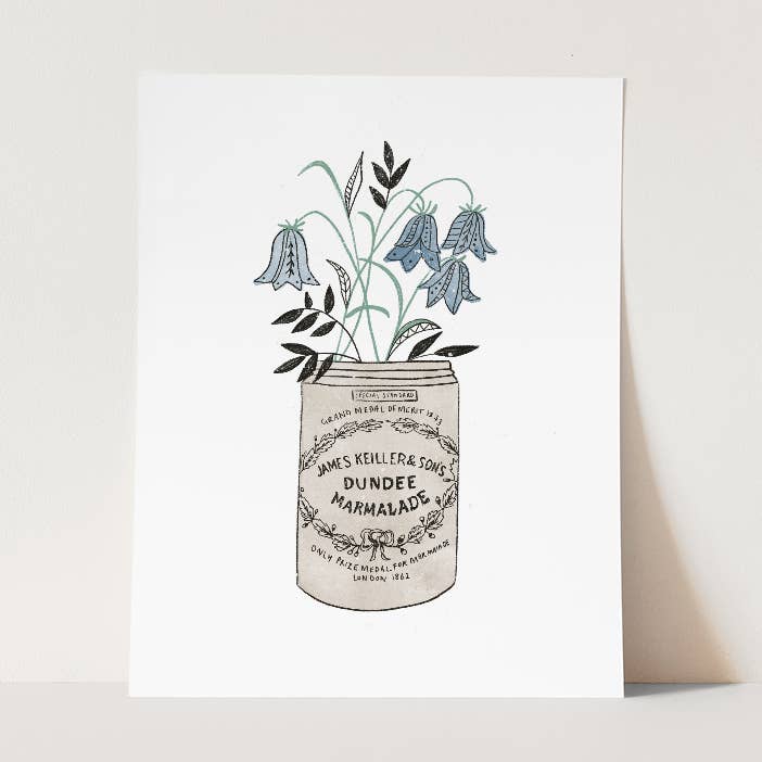 Imprimé de marmelade Harebell Dundee pour la vente par Juniper Press