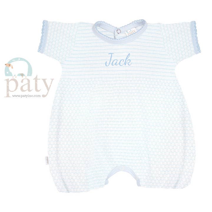 Paty Knit Monogrammed Bubble, Pima Binding #362JE for wholesale by Paty
