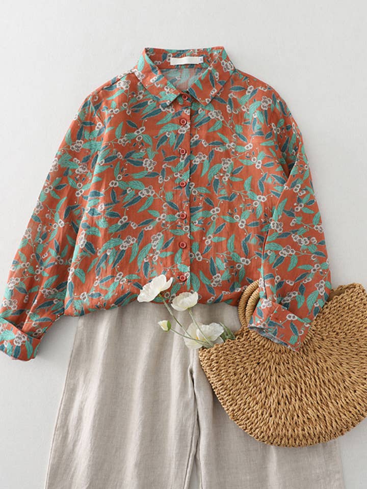 Floral Shirt for Women| Elegant Stylish Blouse| 4 pcs for wholesale by Whisper Mint