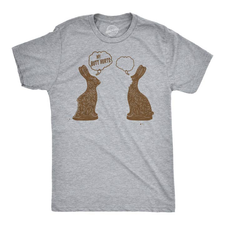 T-shirt homme Lapin en chocolat sans visage pour la vente par Crazy Dog T-Shirts