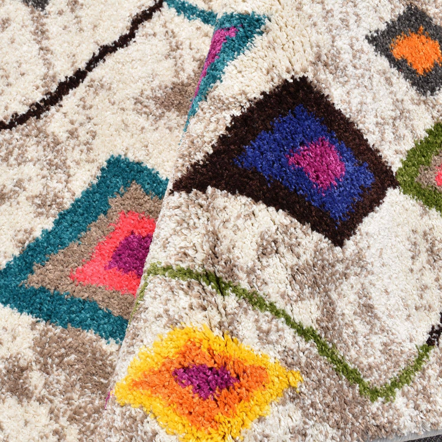 grå ESSARO tæppe i Berber-stil, Oeko Tex for engroshandel på Faire3