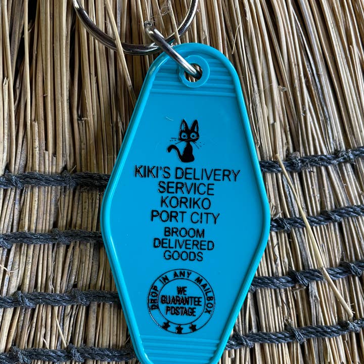 The 3 Sisters Design Co. - Wholesale Keychain - Unisex - Motel Key Fob - Kiki's Delivery Service (Anime)