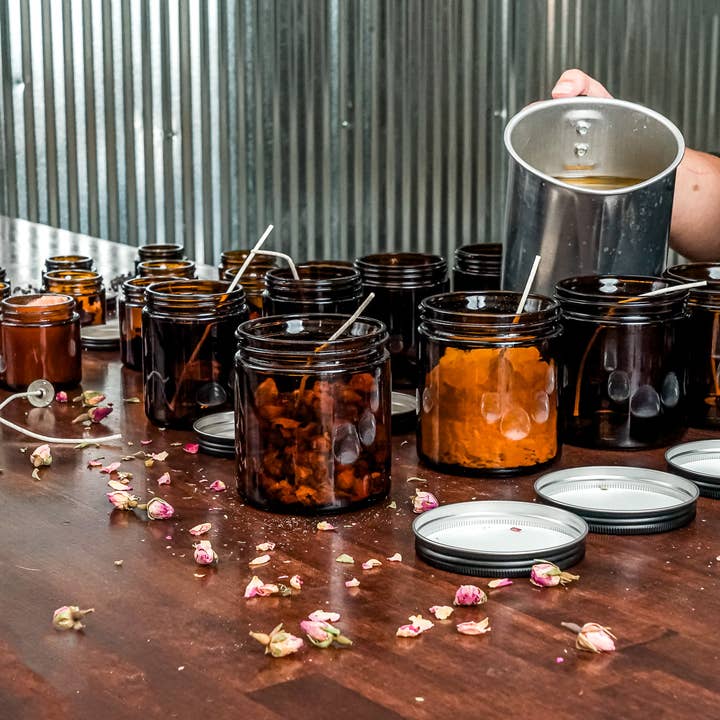 Nature Packaged - Wholesale Jar - Glass Amber 4 Oz Jar
