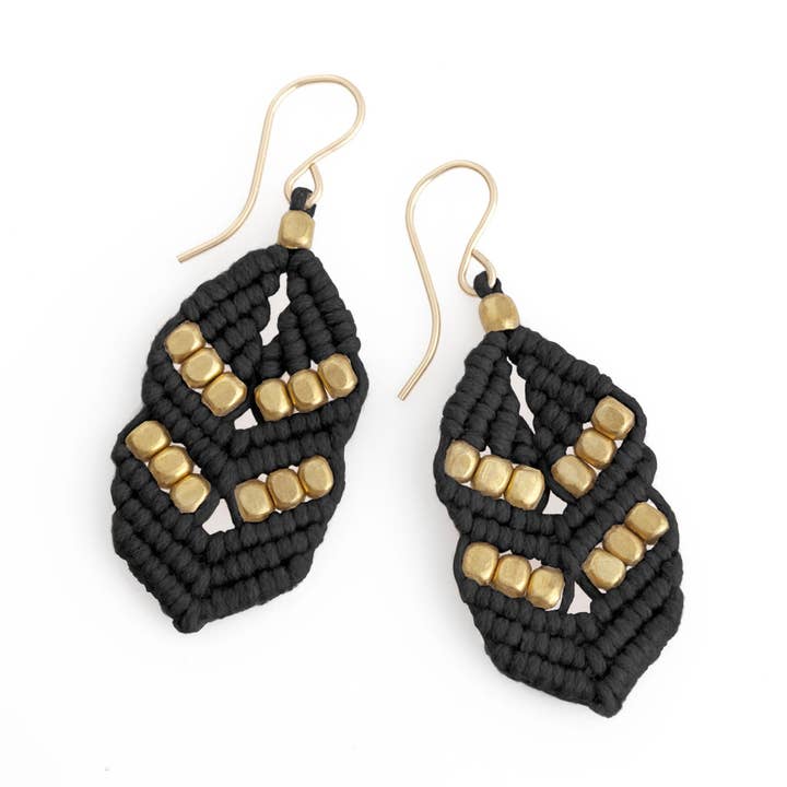 Orecchini a goccia Chevron | per la vendita all'ingrosso da parte di Corda