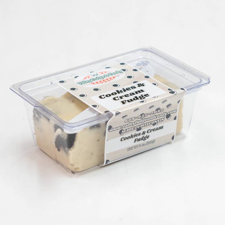 Valley Fudge & Candy - Wholesale Fudge - Cookies & Cream 1/2 lb. Fudge Bar