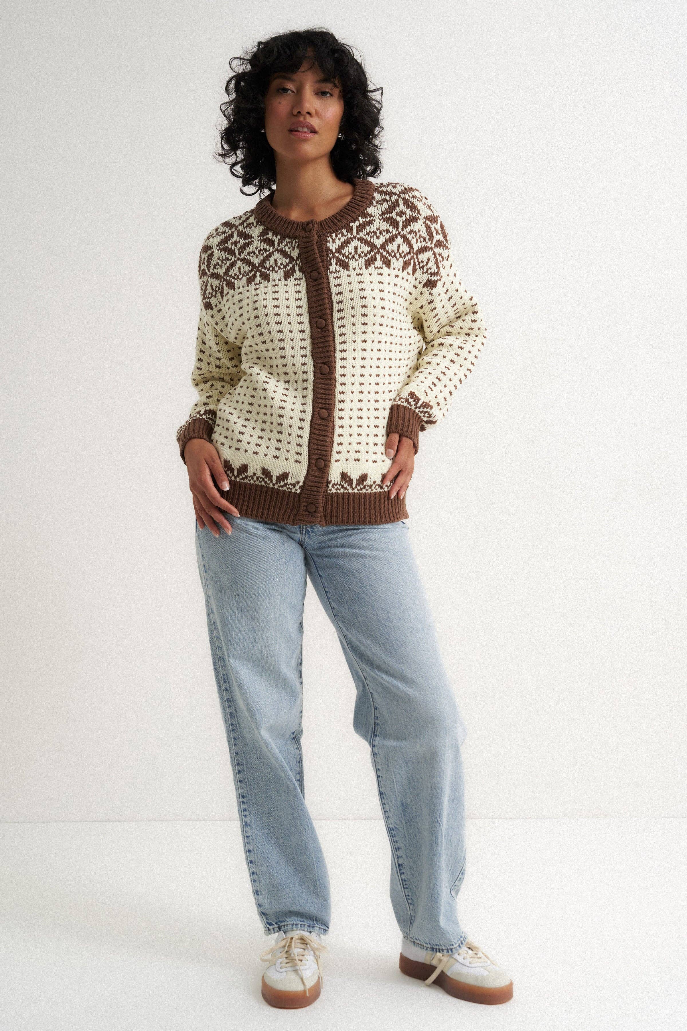Callahan Knitwear - Wholesale Knit Sweater - Women's - Oversized Maeve Cardigan - Toffee6