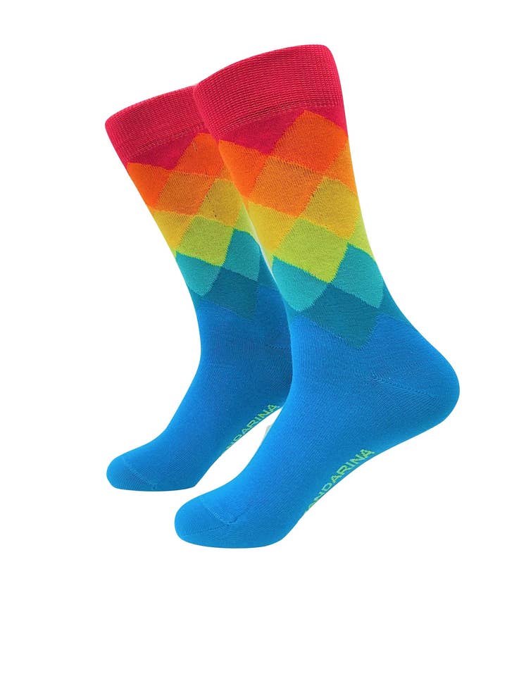 Diamante 2 por atacado de Mandarina Socks