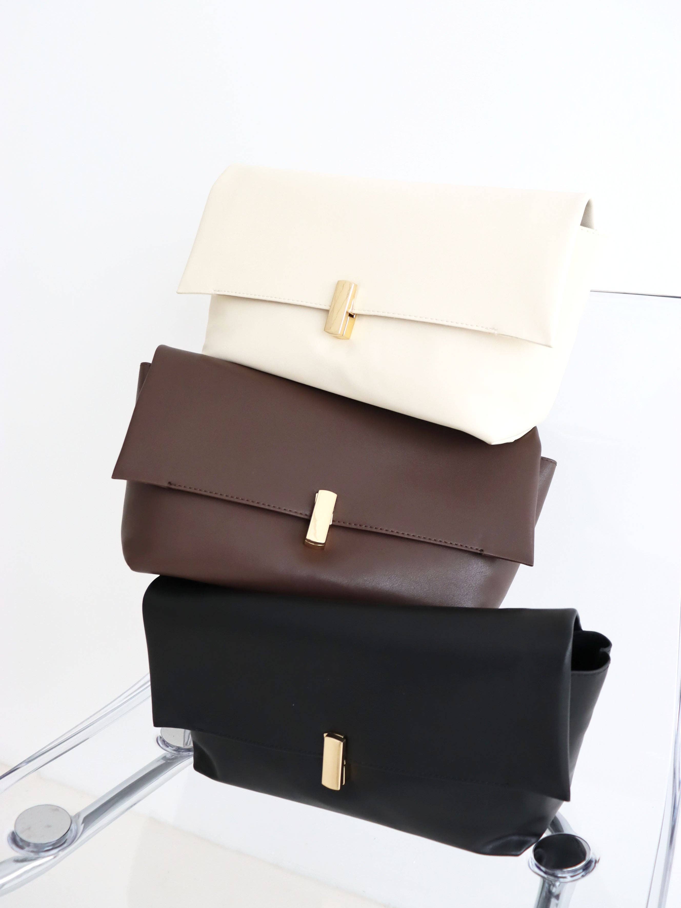 Angels Whisper Accessories - Vendita all'ingrosso Pochette - Donna - Borsa a Mano L&S Nova in Marrone6