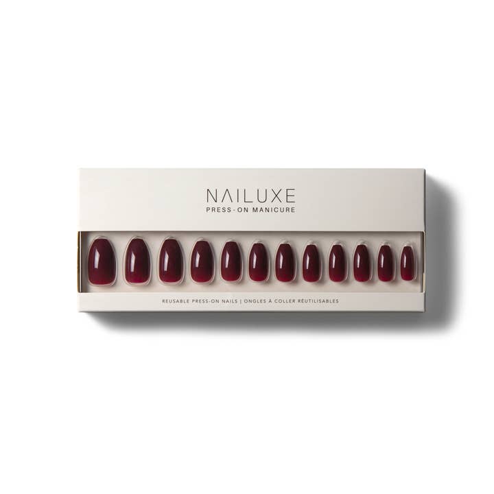 Reusable Press On Nails - Sangria for wholesale by Nailuxe