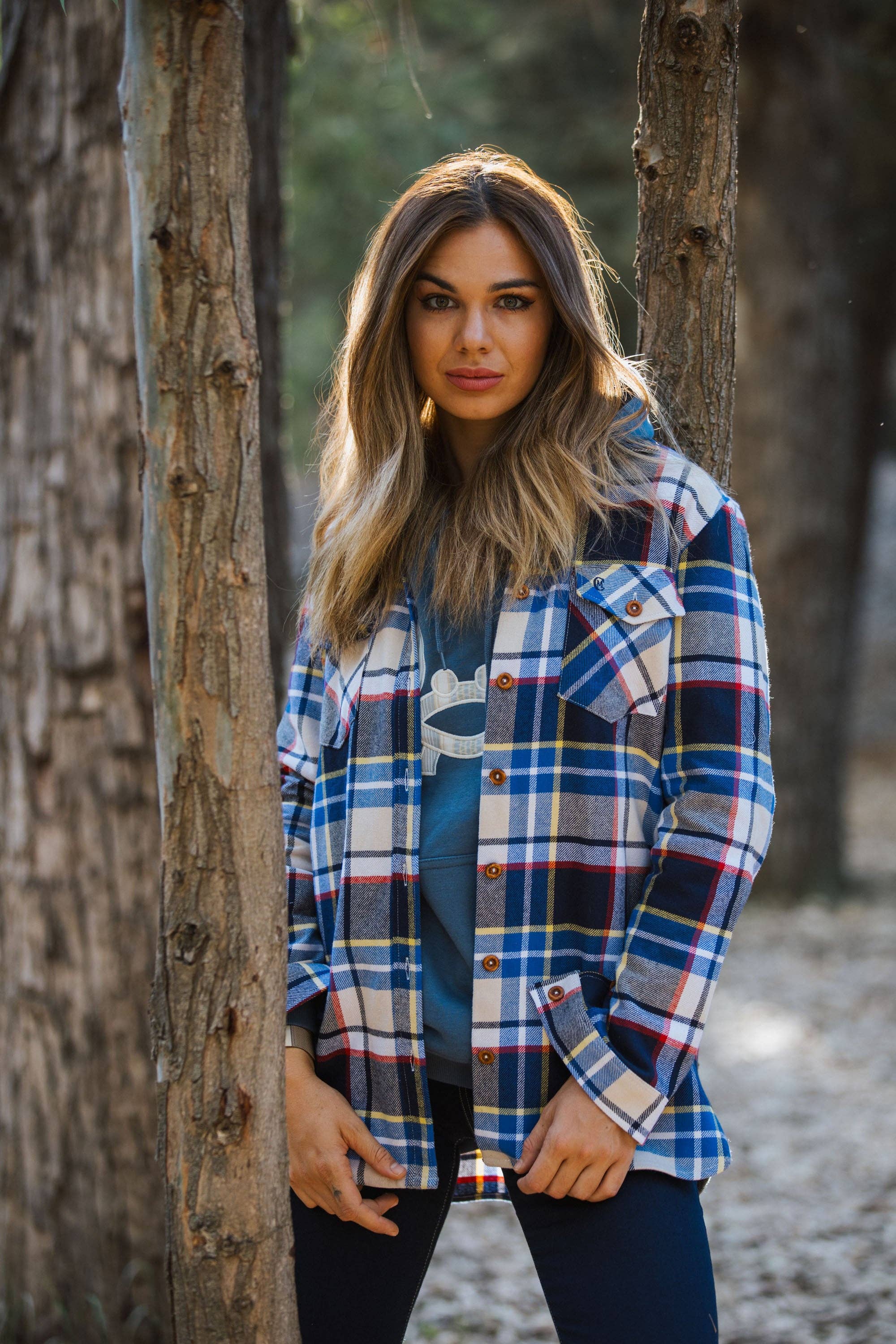 Custi Mikelo: Made in Spain - Vendita all'ingrosso Camicia button down - Donna - Camicia over in flanella da ragazza2