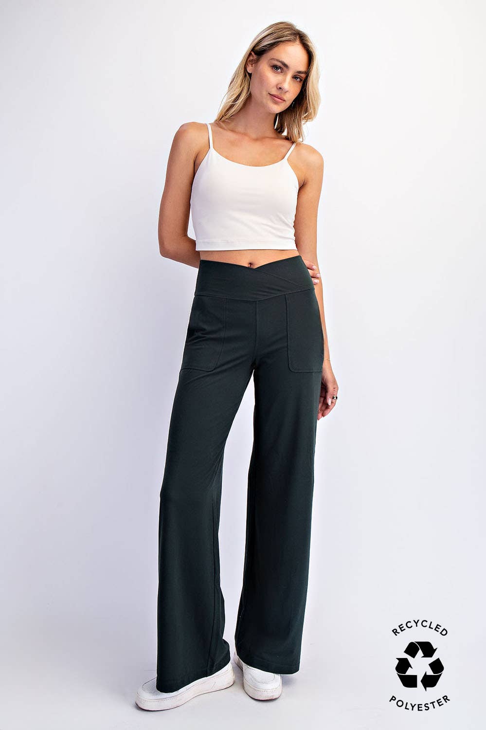 Rae Mode - Wholesale Pants - Women's - RECYCLED BUTTER V WAIST WIDE PANT20