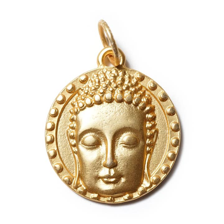 BuddhaSmile GoldShiny, amulet M for engroshandel hos SchauTime