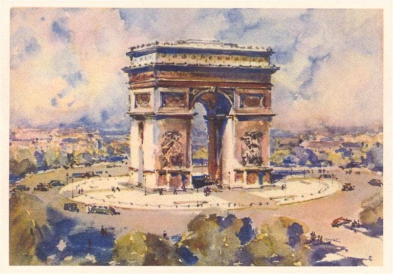 Found Image Press - Wholesale Stationery/Notecard Set - Greeting Card PS-204 Arc de Triomphe0