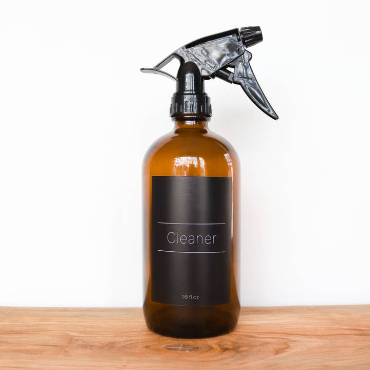 Town & Earth - Wholesale Spray Bottle - Glass Spray Bottle | 16oz Amber | Cleaner & Room Spray