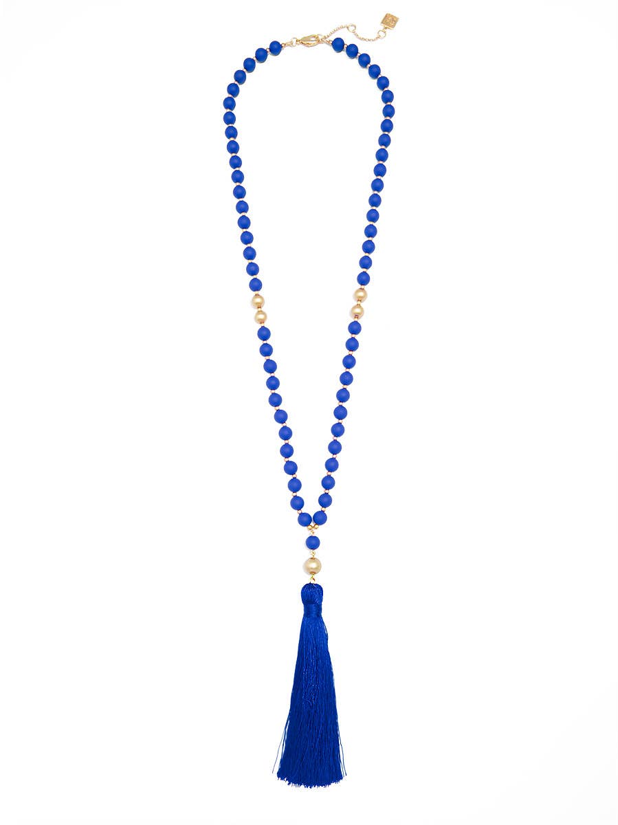 ZENZII Jewelry - Wholesale Beaded/Pearl Necklace - Matte Beaded Necklace With Tassel5