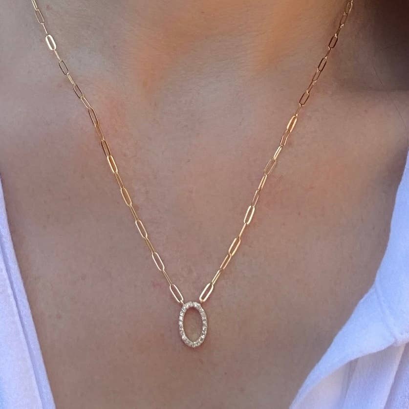 Amelia Rose Jewelry - Wholesale Pendant/Charm Necklace - Grand Diamond Initial Necklaces-All Letters Gold6