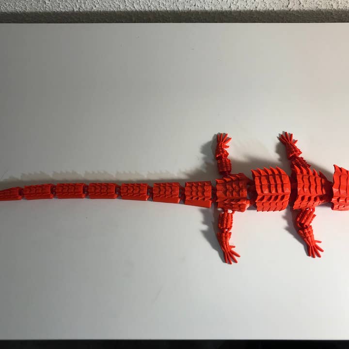 Charles Prints - Wholesale Fidget Toy - Kids - Red Eyed Crocodile Skink / Articulated / 3D Printed3