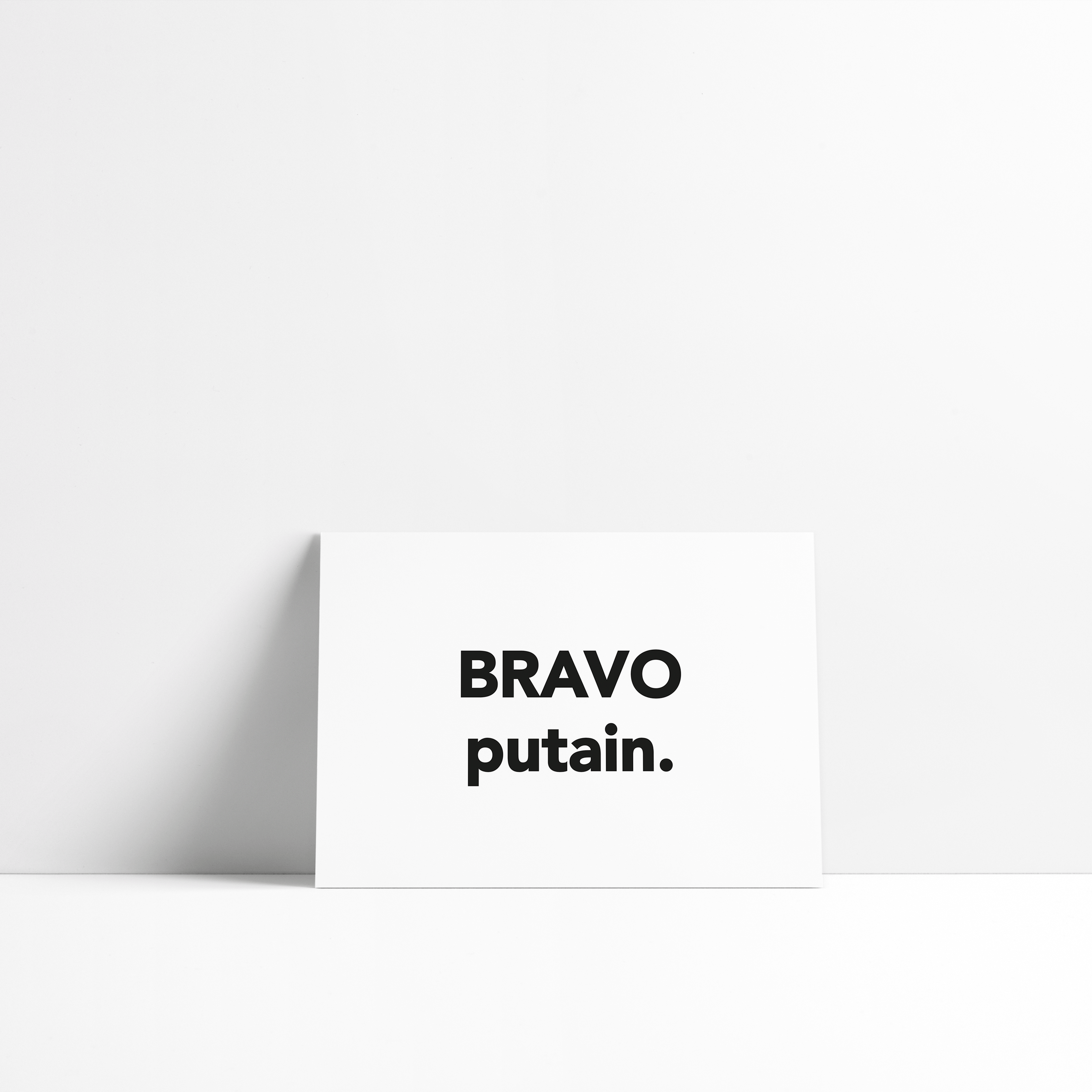 Onditputain - Wholesale Congratulations Card - Card - Bravo damn it.0