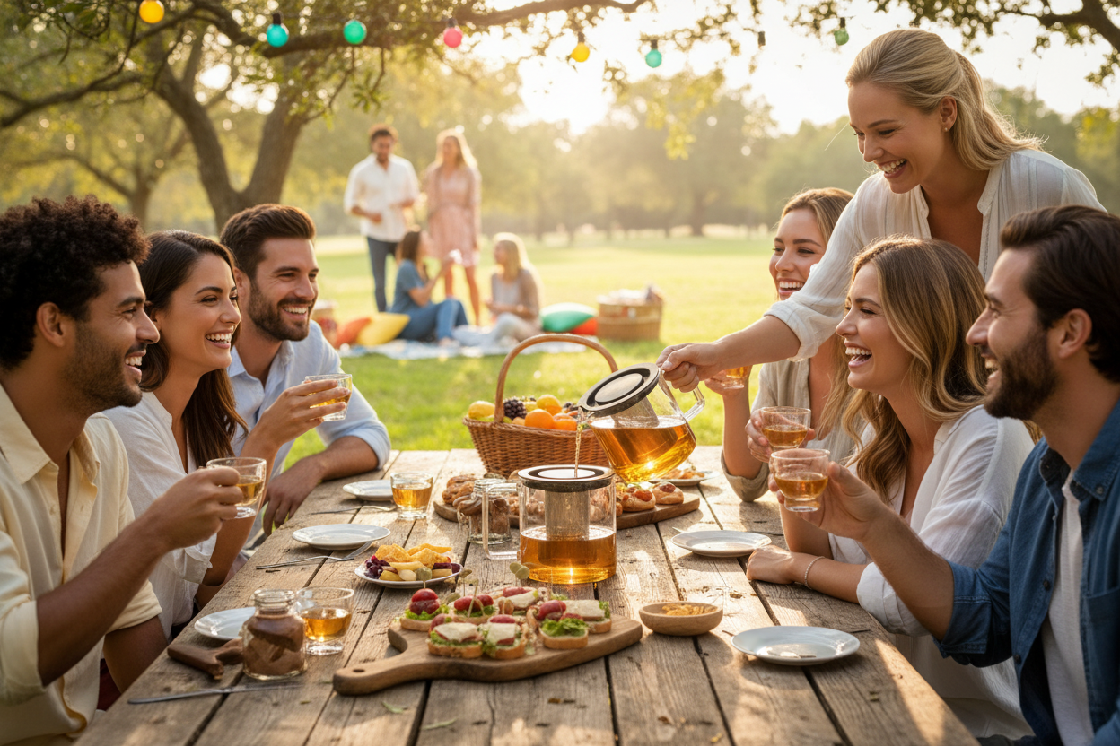 Kadra Kitchenware – Großhandel Teekannen – Simax Exclusive — Teekanne aus geblasenem Glas mit Teesieb, 1,35 Qt2