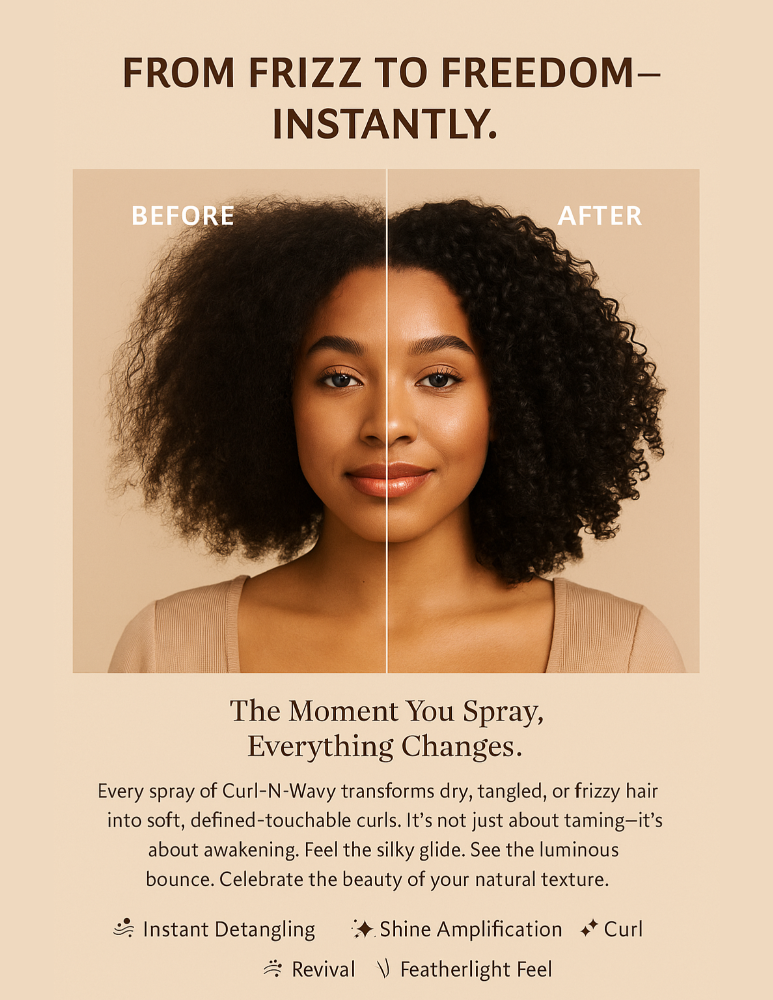 ON Natural USA - Wholesale Hair Leave-In Conditioner - Curl-N-Wavy 4-in-1 Hair Enhancer [Avocado]7