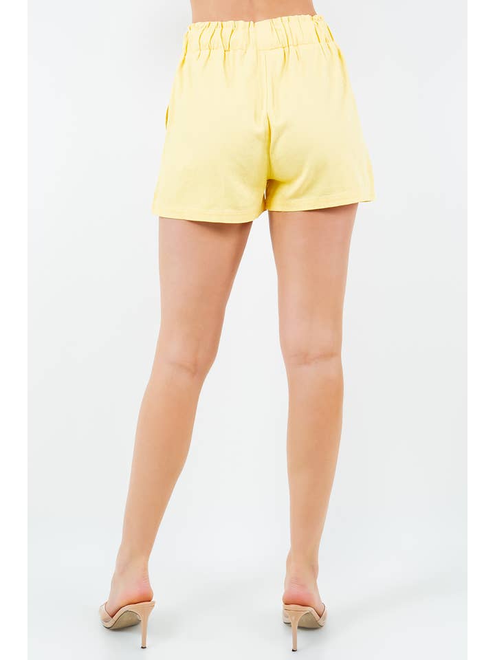 Veracci - Wholesale Shorts - Women's - Linen-blend Pull-on Shorts15