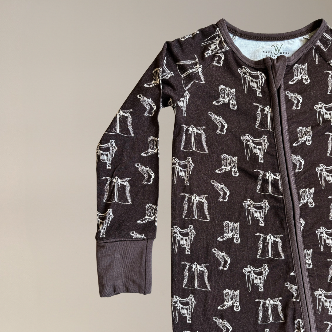 Sage West Clothing Co. - Wholesale Sleepsuit - Baby - {Tack Room} Infant Sleepwear4