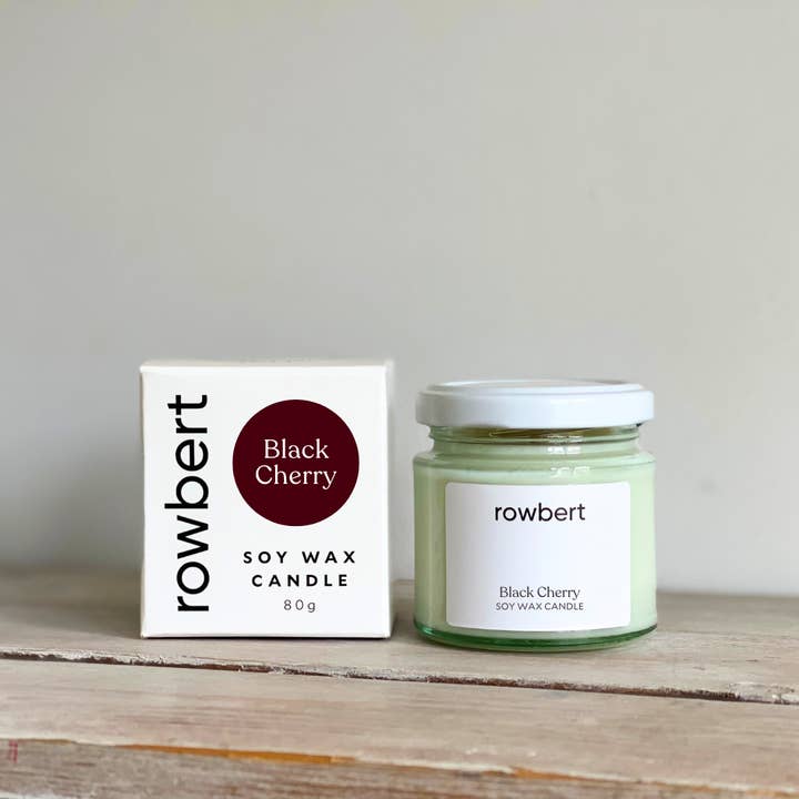 Black Cherry Soy Wax Candle for wholesale by Rowbert