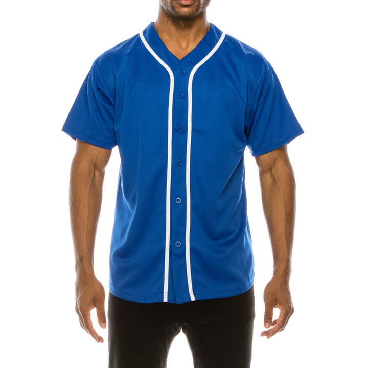 Victorious - Wholesale Button Down Shirt - Men's - BJ42 BASEBALL JERSEY (OPEN PACK)19
