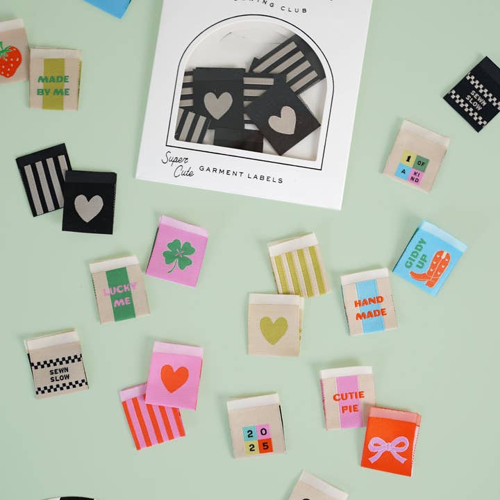 Matchy Matchy Sewing Club - Wholesale Craft sewing kit - Cutie Pie Bow Square Garment Labels2