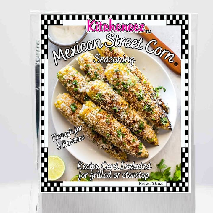 Mexican Street Corn Spice Seasoning for wholesale by Kitcheneez Mixes & More!