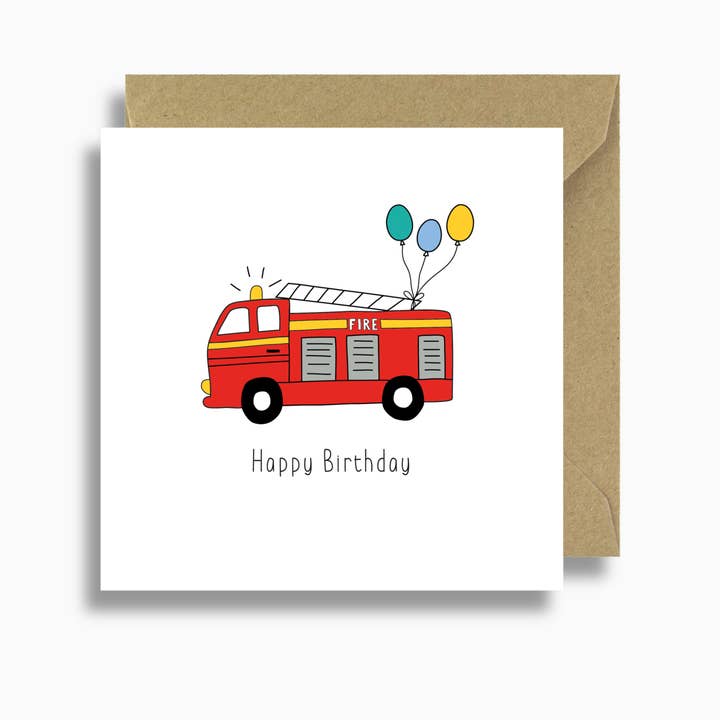Brandbilsfödelsedagskort för wholesale av Lizzie Chancellor