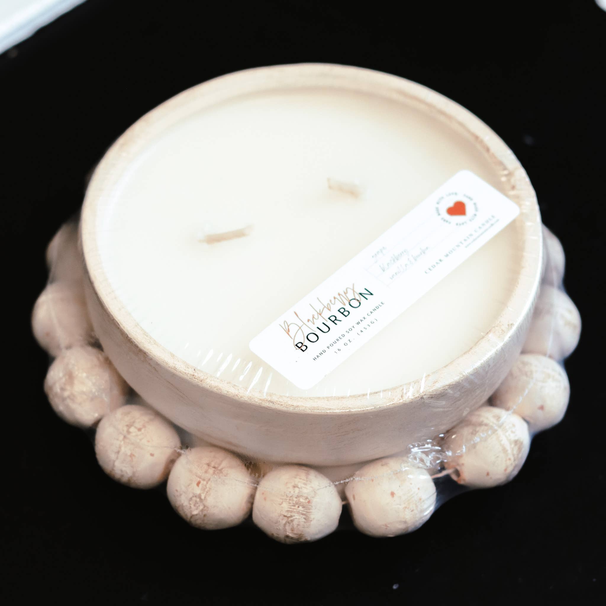 Cedar Mountain Candle - Wholesale Jar/Filled Candle - Pottery Bowl Candle with Clay Beads - Choose Your Scent2