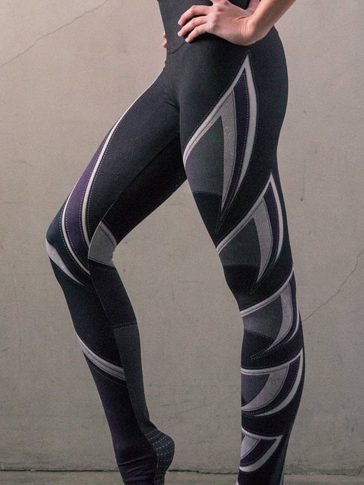 Amethyst Moto - Buttery Soft Athleisure Leggings for wholesale by Eagle Rock Werkshop®