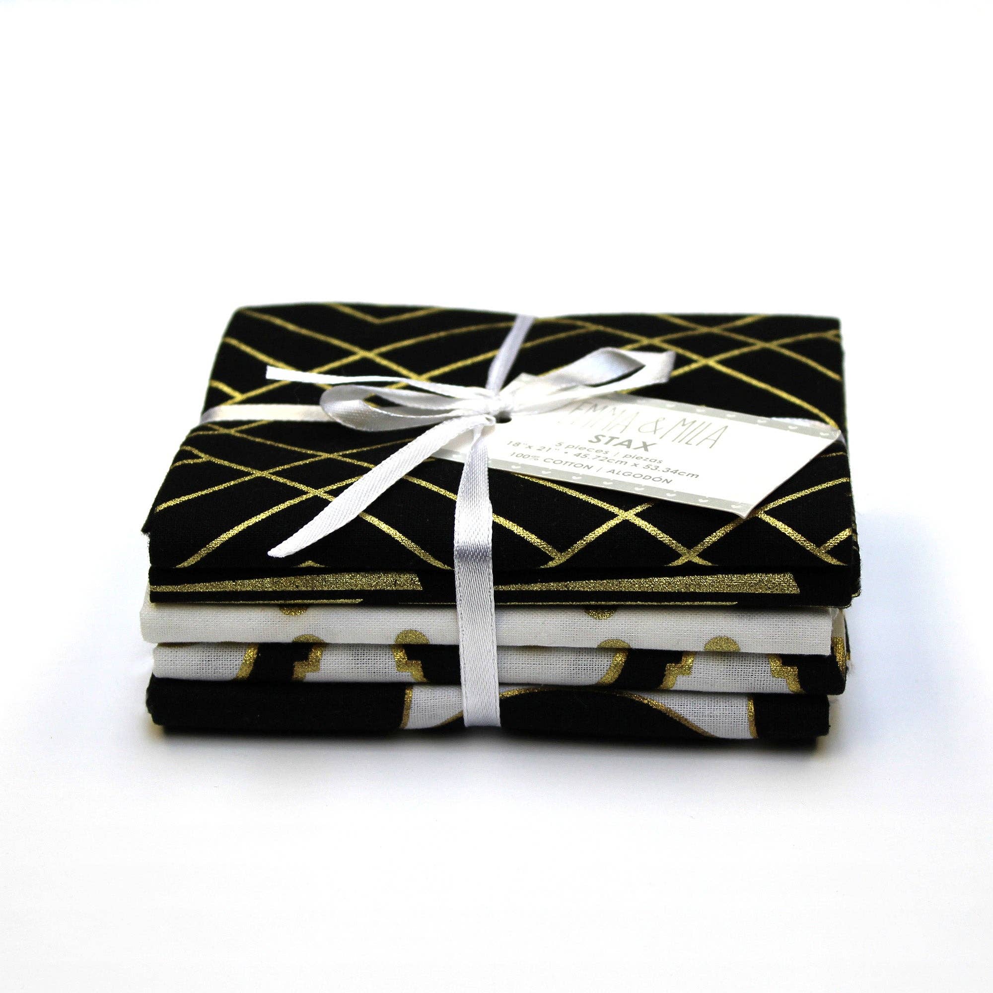 01 Multi Eve (Nightfall) Fat Quarters Lot de 5 pièces Stax 100 % coton en vente sur Faire1