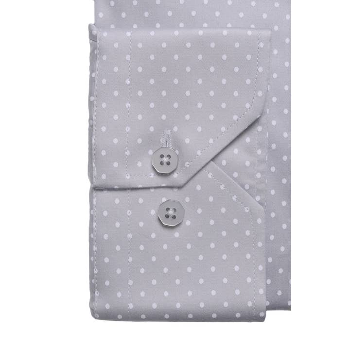 Virgoan Wish LLC - Wholesale Button Down Shirt - Men's - Da Vinci Blue Collar | Pin Collar Polkadot shirt9