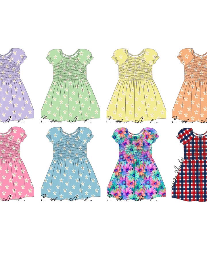 PRÉ-ENCOMENDA - Vestidos Smock por atacado de Southern Anchor