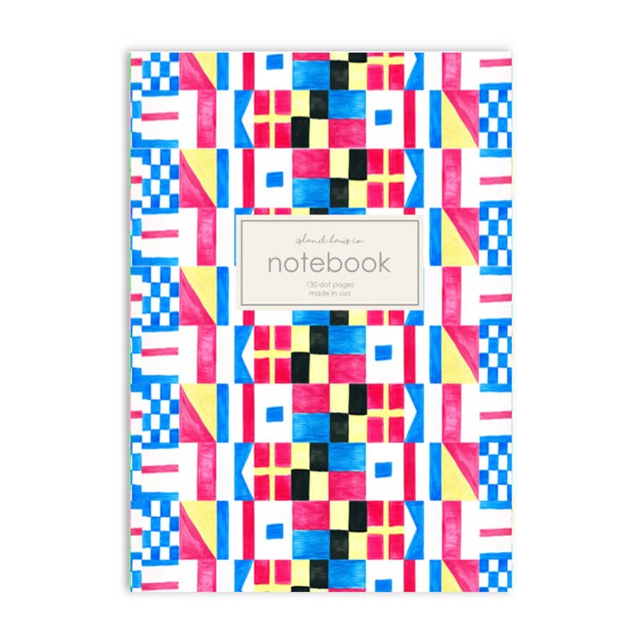 Maritime Flag Notebook for wholesale by Island Haus Co