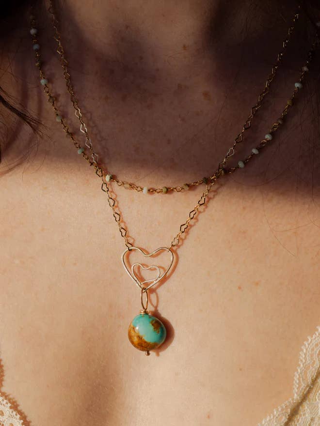 Corrente de Camadas Terra + Água por atacado de Kathy Nelson Jewelry